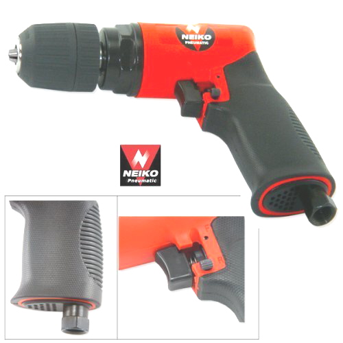3/8" Composite Reversible Air Drill w/ Keyless Chuck 
